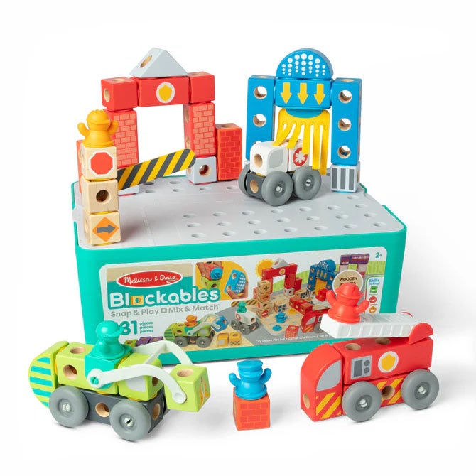 Legetøj Blockables Playset Deluxe City 131 Pcs