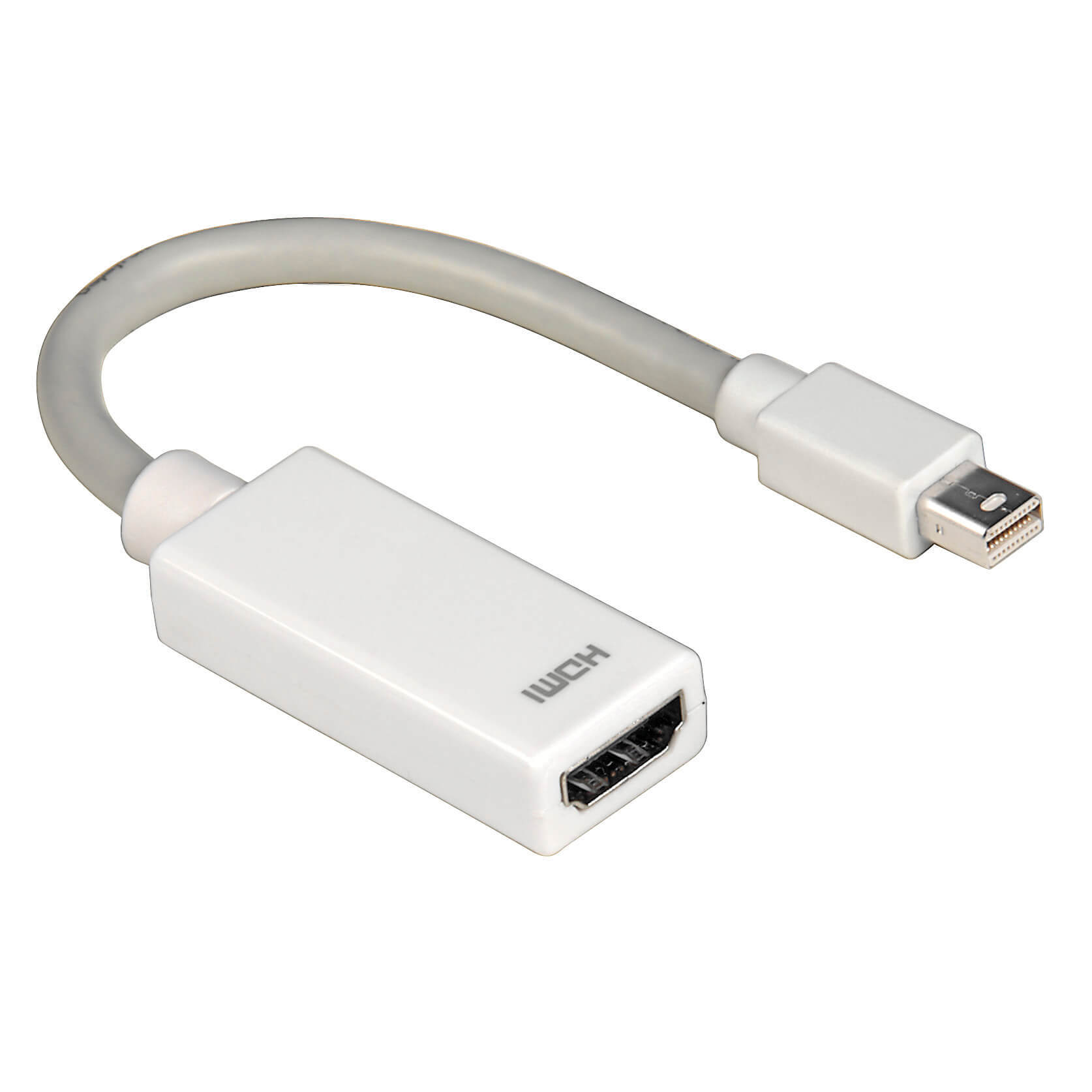 HAMA Mini-Displayport HDMI Vit Förpackning