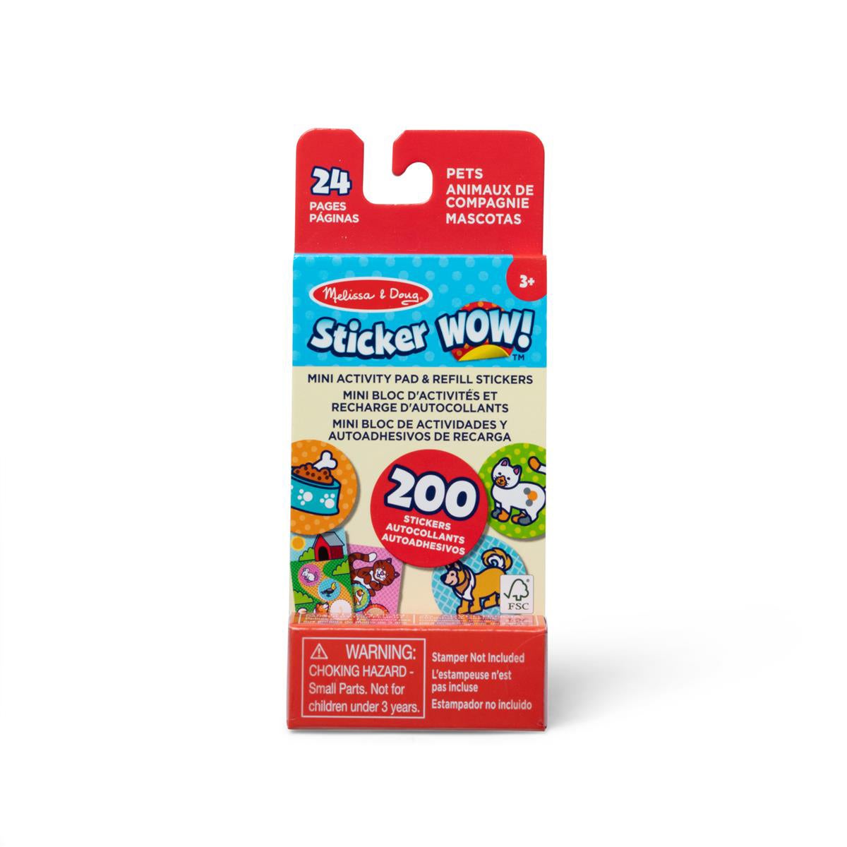 Sticker Wow! Mini Activity Pad & Refill Stickers : Pets