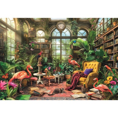 Puslespill 1000 Pcs CB High Quality Collection The Greenhouse Library