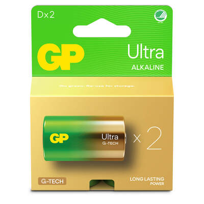 Batteri Ultra Alkaline D LR20 2-Pack