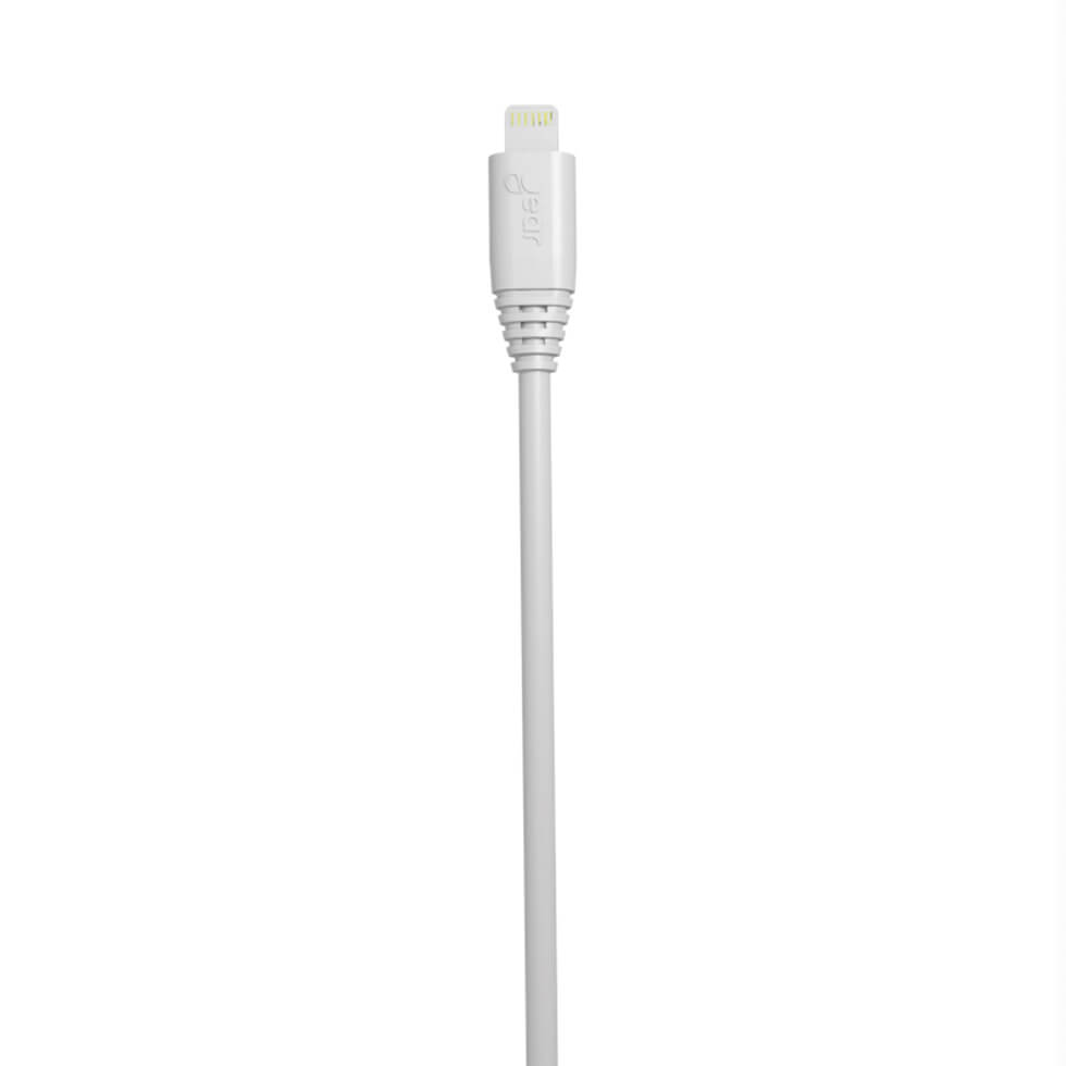 Round Charging Cable Lightning to USB-A 2m White MFI