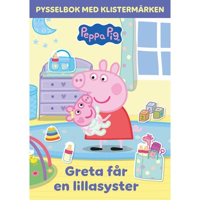 Greta får en lillasyster: Pysselbok med klistermärken