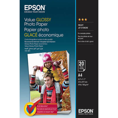 A4 Value Glossy Photo Paper A4 - 20 Sheets