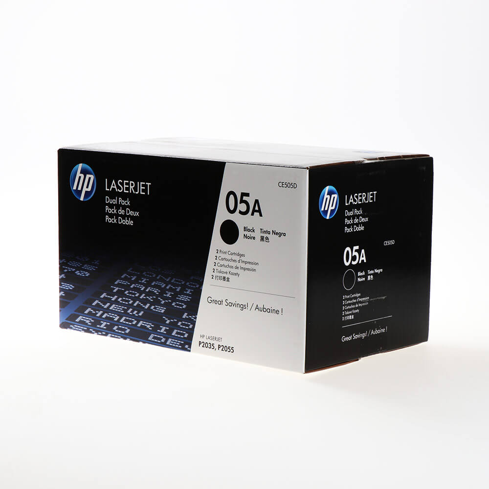 Toner CE505D 05A Black, 2-pack