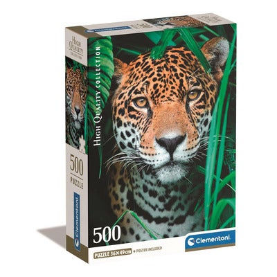 Puslespill 500 Pcs CB High Quality Collection Jaguar in the Jungle