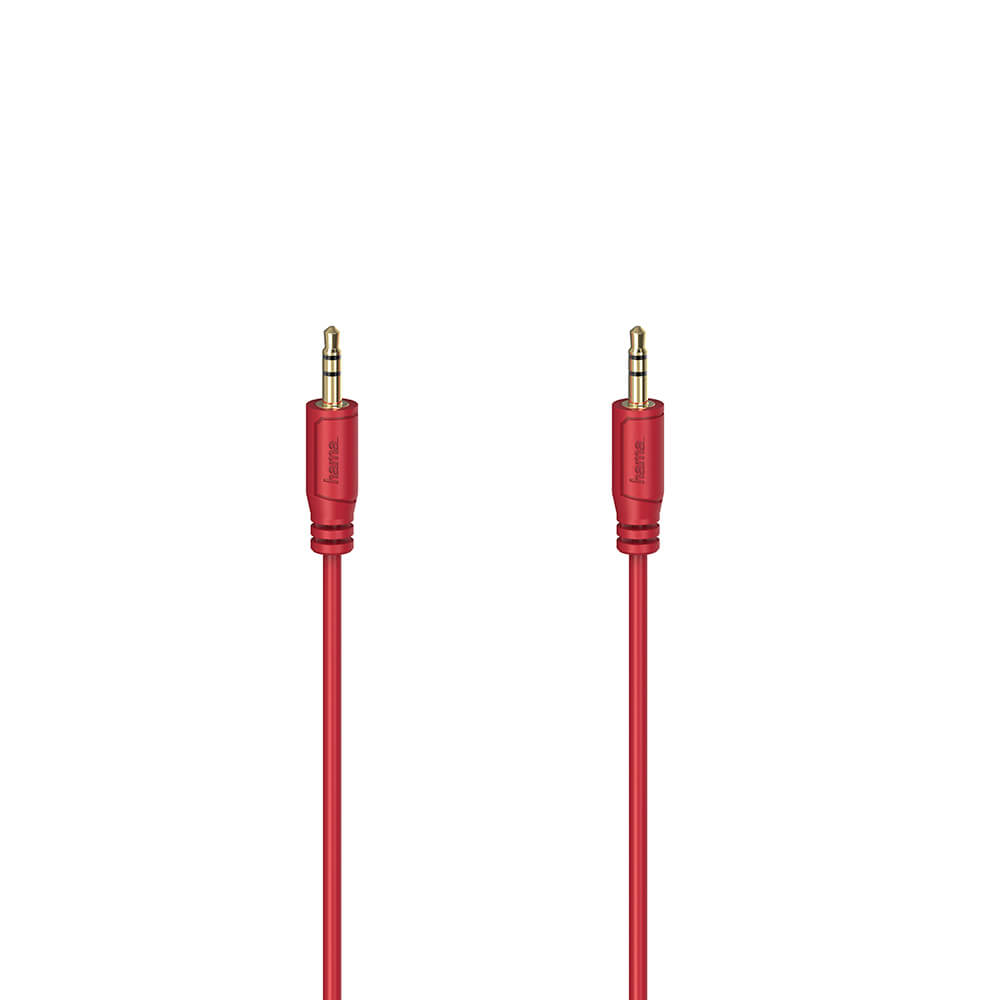 Cable Audio Flexi-Slim 3.5mm-3.5mm Gold Red 0.75m