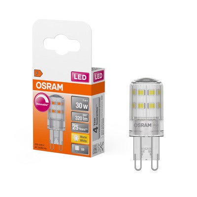 Belysning LED Pin Dim 3W 827 Clear G9