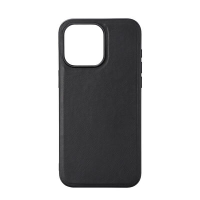 Phone Case Leather Magseries Black - iPhone 15 Pro Max