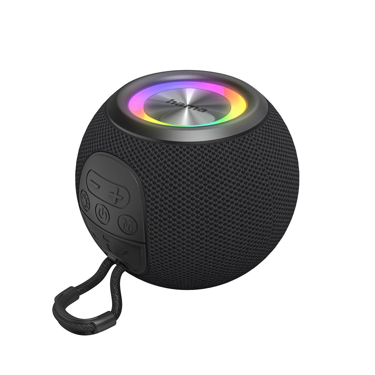 Högtalare Ballshape Trådlös LED Svart