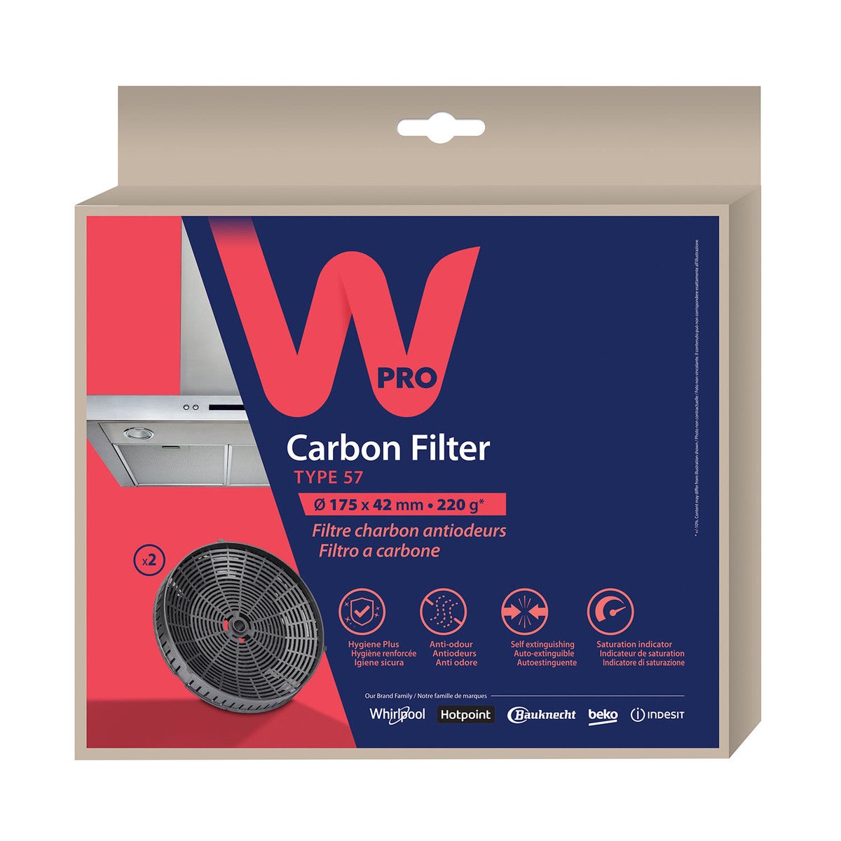 Kulfilter til Køkkenemhætte CHF57