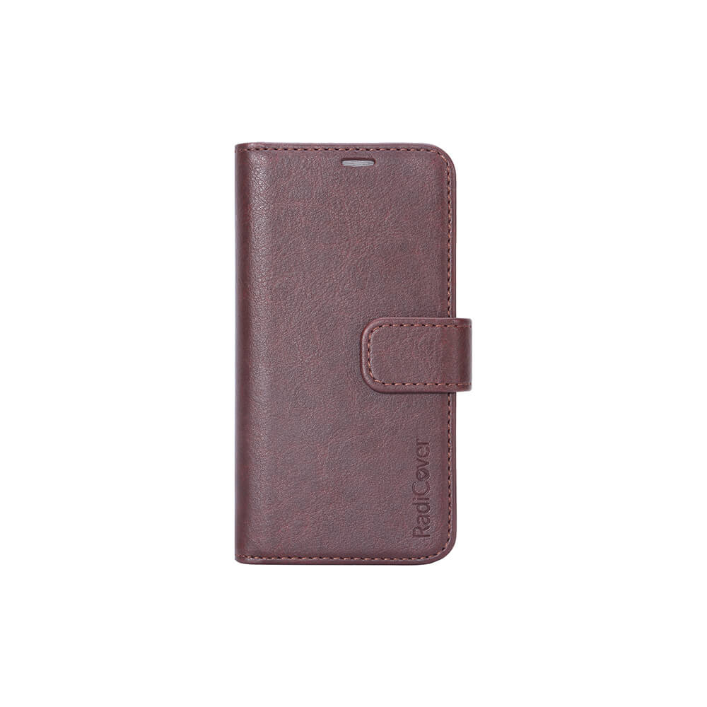 Radiationprotected Mobilewallet PU iPhone 5/5S/SE Flipcover Brown