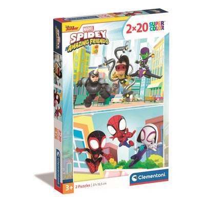 Puslespill 2x20 Pcs Spidey And His Amazing Friends
