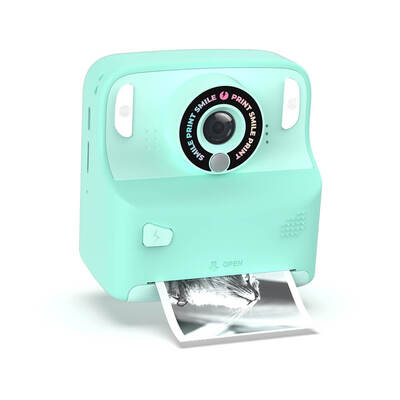 Instant Cam Pixiprint Turquoise 3 Film Rolls 5 Games 