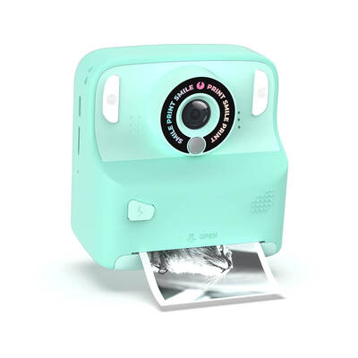 Instant Cam Pixiprint Turquoise 3 Films 5 Games 