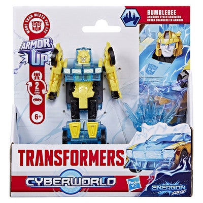 TRA Cyberworld 4in Armored Cyber change Bumblebee Classic