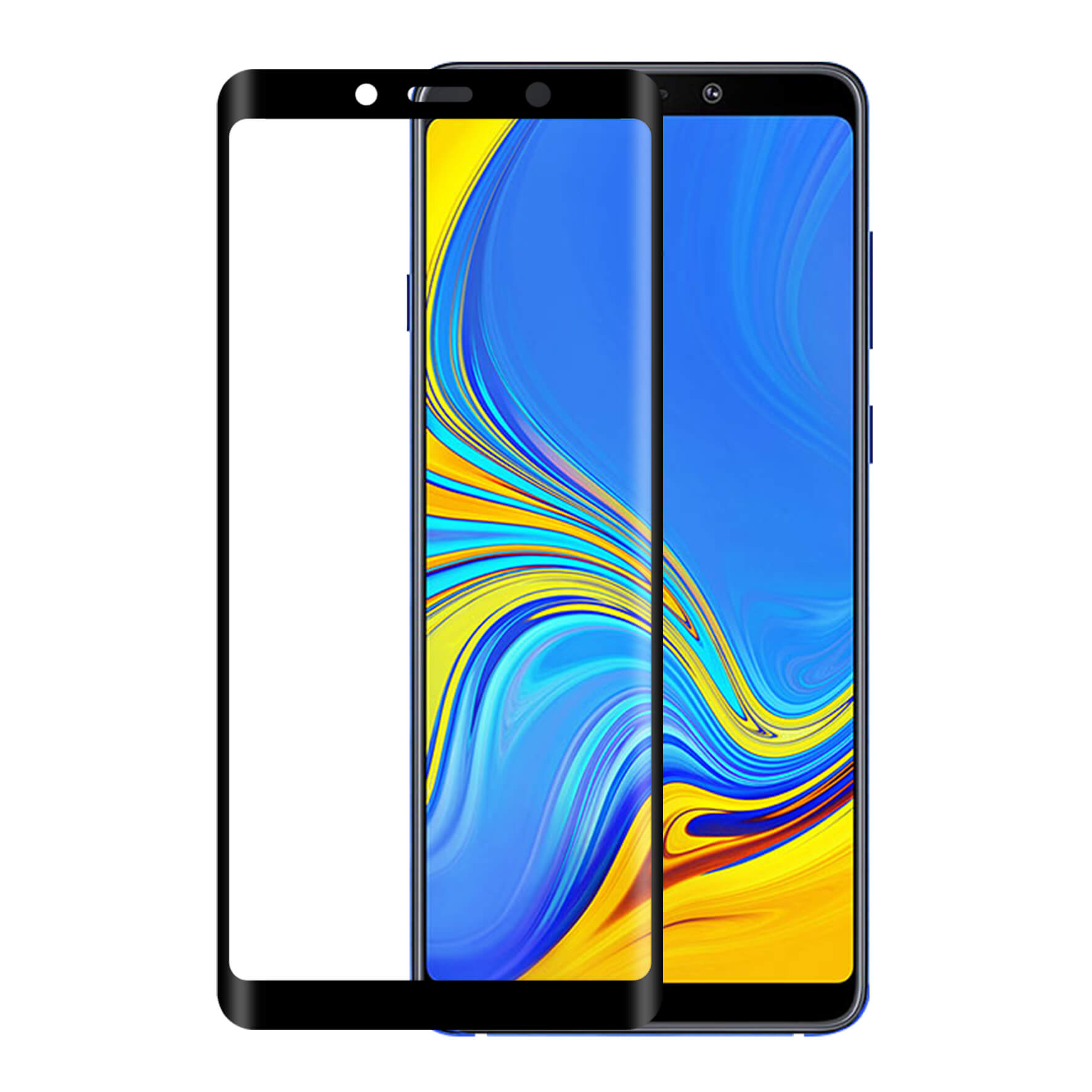 Glass Prot. 3D Samsung Galaxy A9 Edge to Edge Black