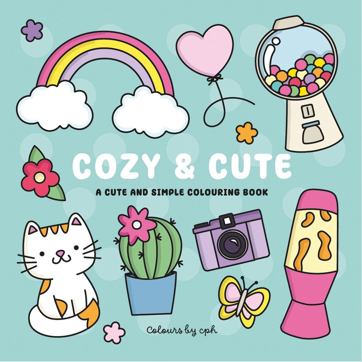 Målarbok: Cozy and Cute 