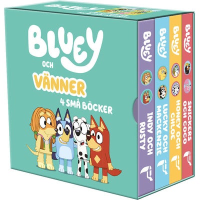 Bluey och vänner - 4 små böcker