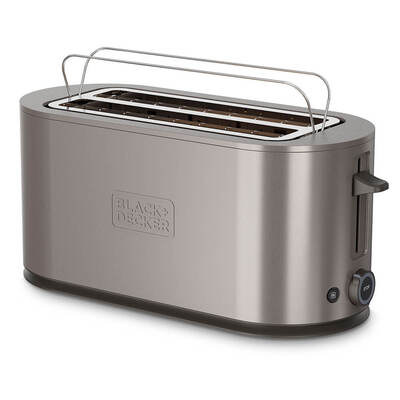 BLACK+DECKER Toaster 2 Long Slot  Stainless Steel 
