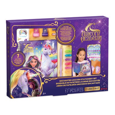 Skrivesett Unicorn Academy Enchanted Unicorn Stationery Set