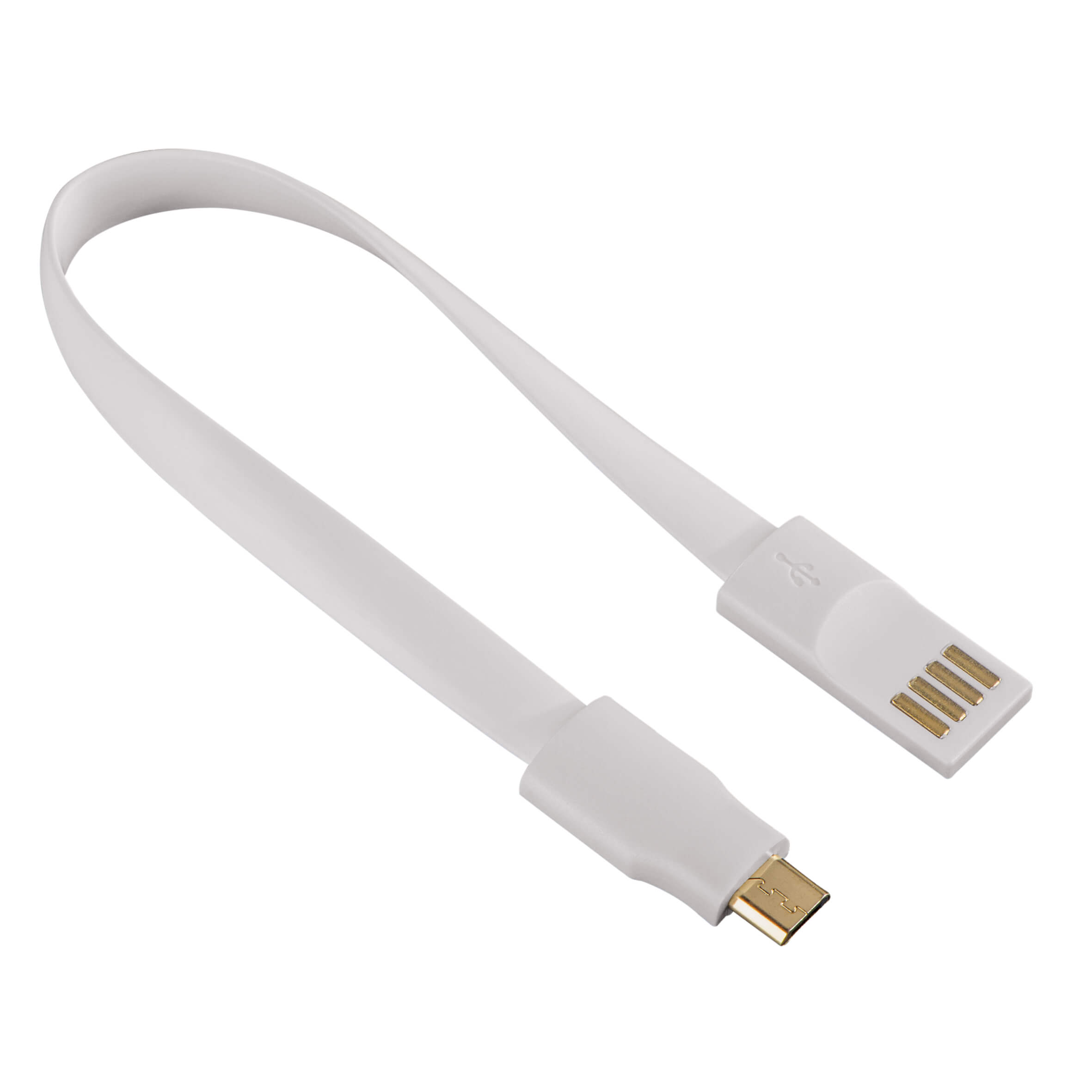 HAMA Synkcabel MicroUSB  white 0,2m Magnet