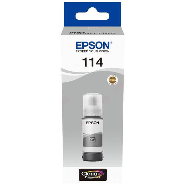 EPSON Ink C13T07B540 114 Grey Ecotank