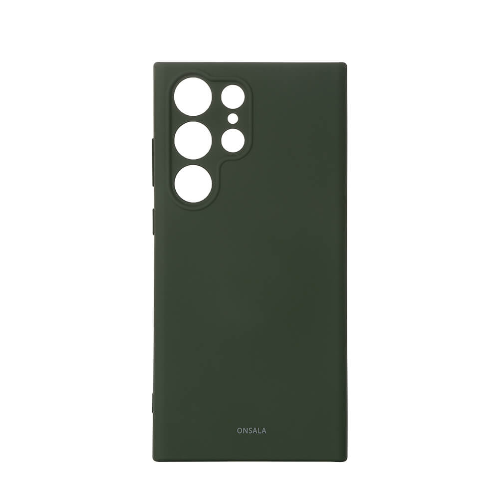 Phone Case Silicone Dark Green - Samsung S23 Ultra 5G