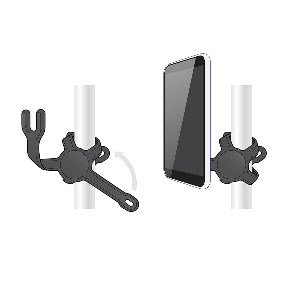 POPSOCKETS PopMount Flex Black Universal Holder fpr pole/car