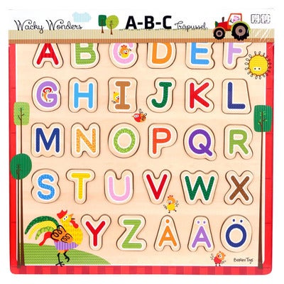 Palapeli 29 Pcs Classic Wooden ABC Puzzle (SE)