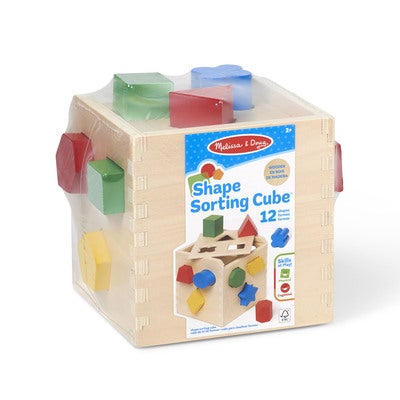 Wooden Shape Sorting Cube