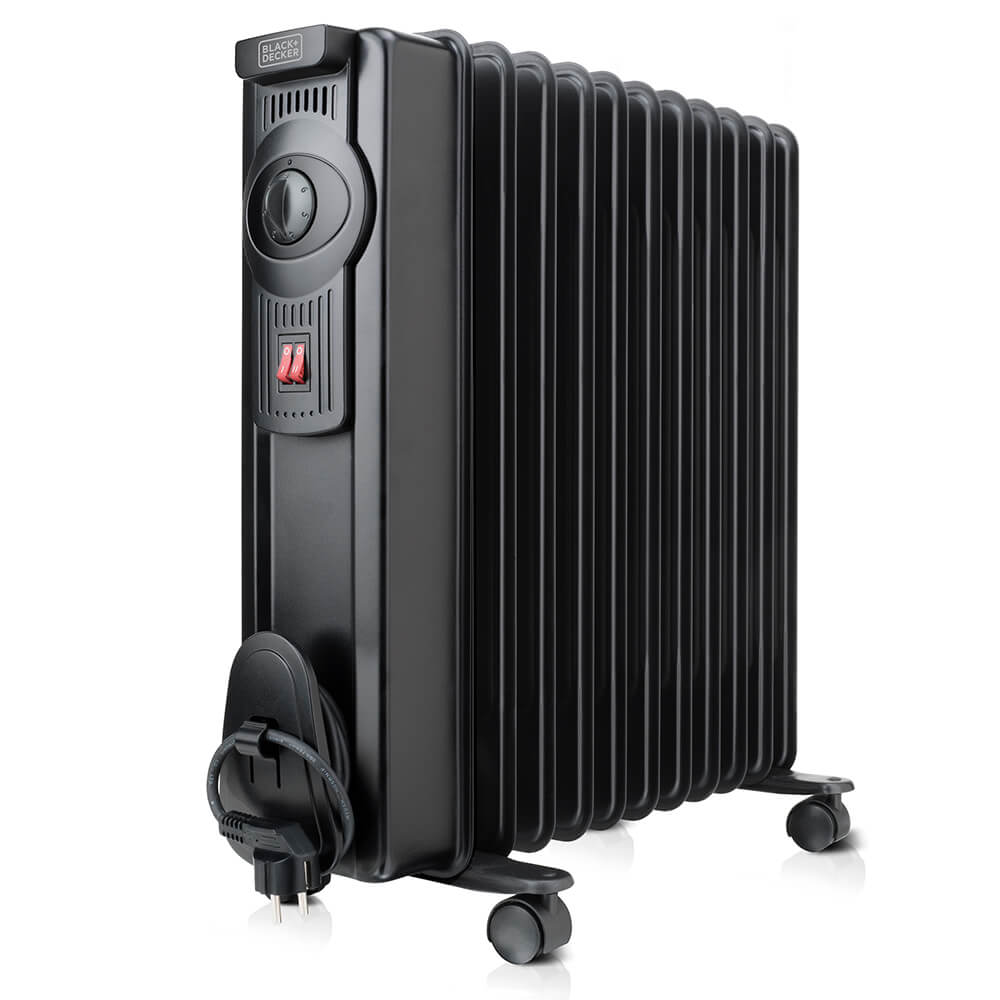 Lämpöpatteri 1500W Musta