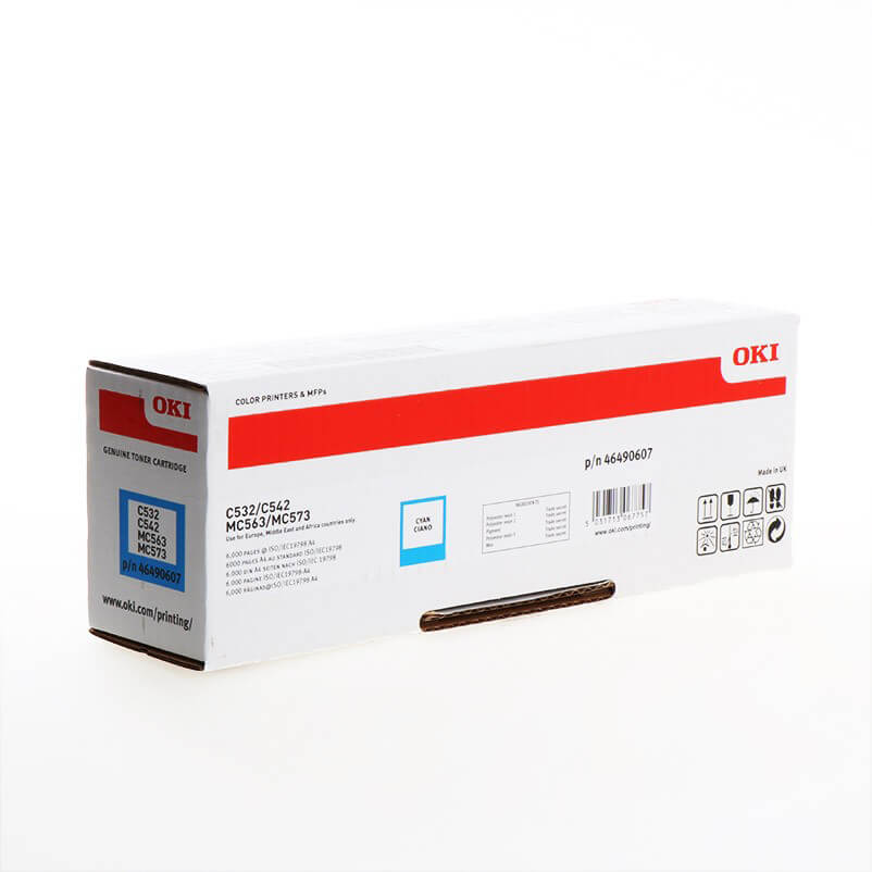 Toner 46490607 Cyan Hög Kapacitet