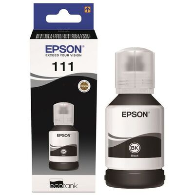 EPSON Ink C13T03M140 111 Black Ecotank