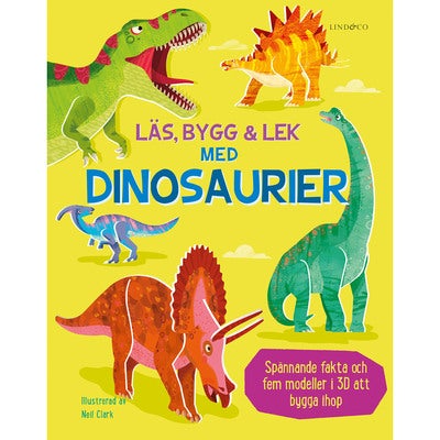 Läs, bygg och lek med dinosaurier - innehåller fem modeller att bygga