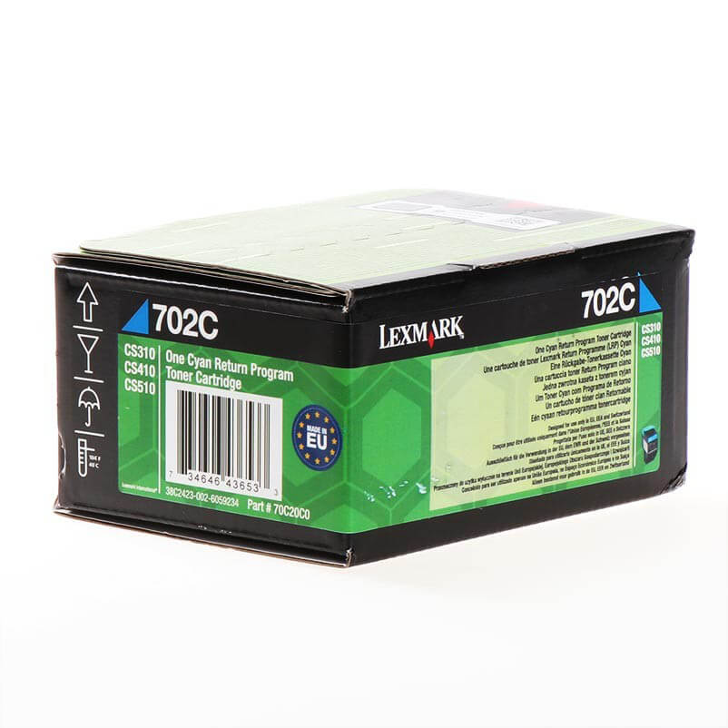 Toner 70C20C0 702 Cyan, Return 