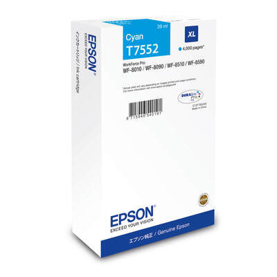 EPSON Ink C13T75524N T7552 XL Cyan