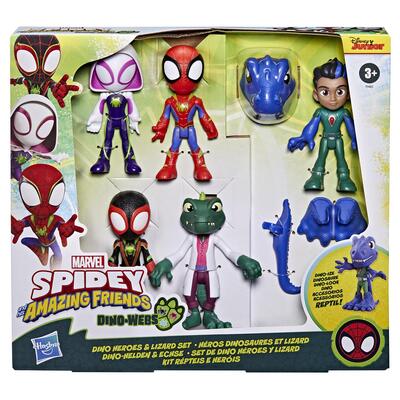 Spidey And His Amazing Friends Dino Webs Heroes & Lizard Set