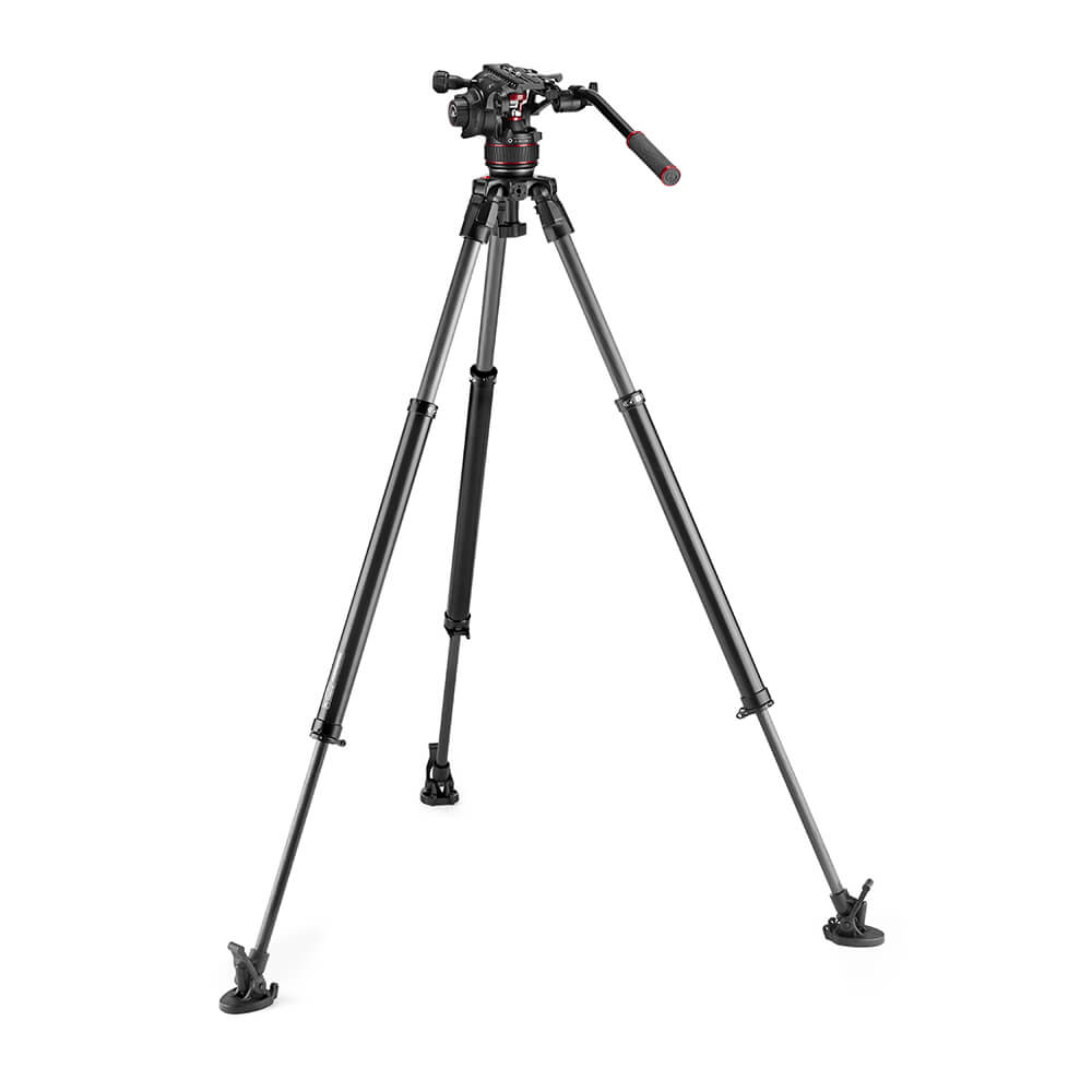 MANFROTTO Stativkit Video Nitrotech 608 + 635 Fast Kolfiber