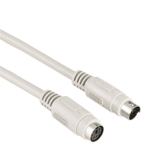 Ext. Cable PS/2 Mouse, 6-pin Mini DIN Male Plug - Female Ja