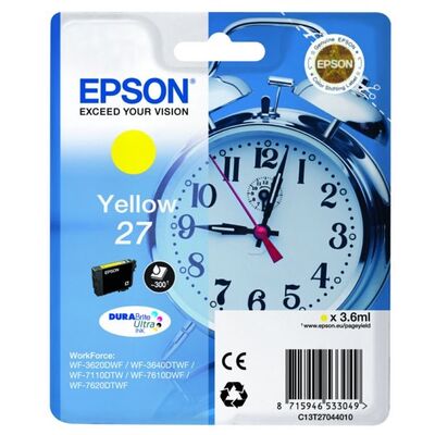 EPSON Ink C13T27044012 27 Yellow Alarm Clock