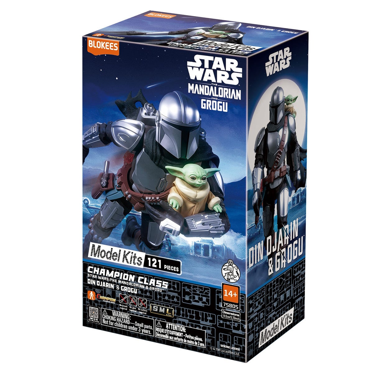 Star Wars Champion Class Mandalorian Din Djarin + Grogu