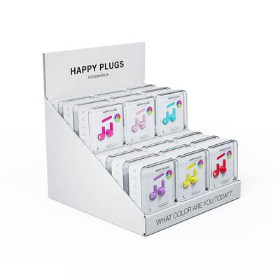 HAPPY PLUGS Table Display White (fit 18pcs JOY)
