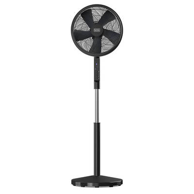 BLACK+DECKER Pedestal Tuuletin 5 lapaa Musta 50W