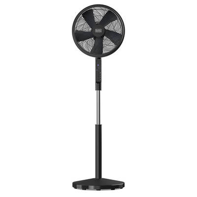 Pedestal Fan 5 Blades Black 50W