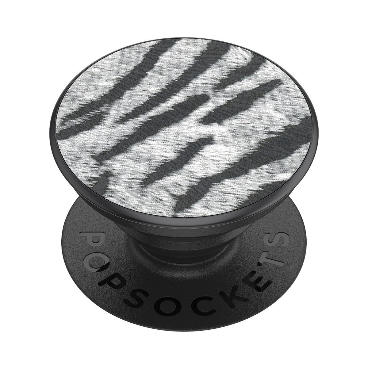 POPSOCKETS Vegan Leather Zebra Irrotettava Grip Telinetoiminnolla Premium 
