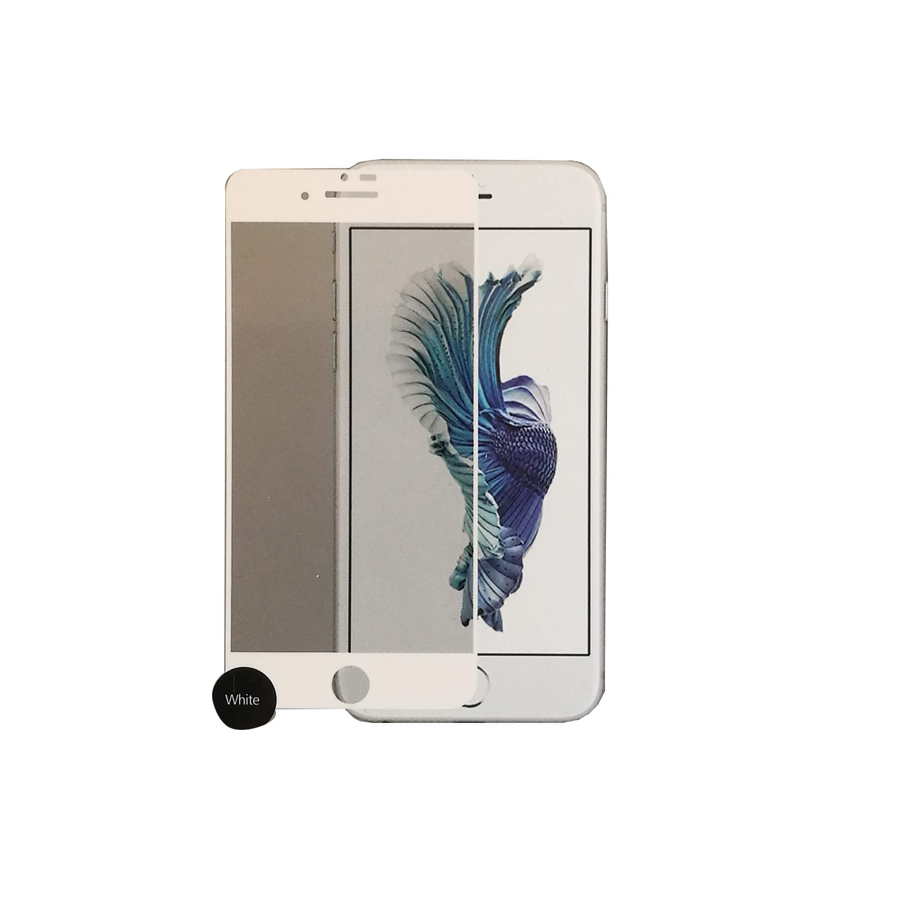 Glass Prot. 3D Gummed iPhone6 Full Fit White