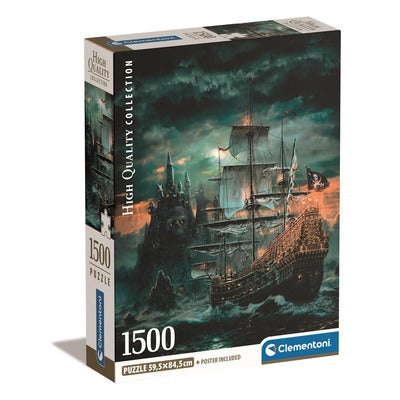Puslespill 1500 Pcs CB High Quality Collection The Pirates Ship