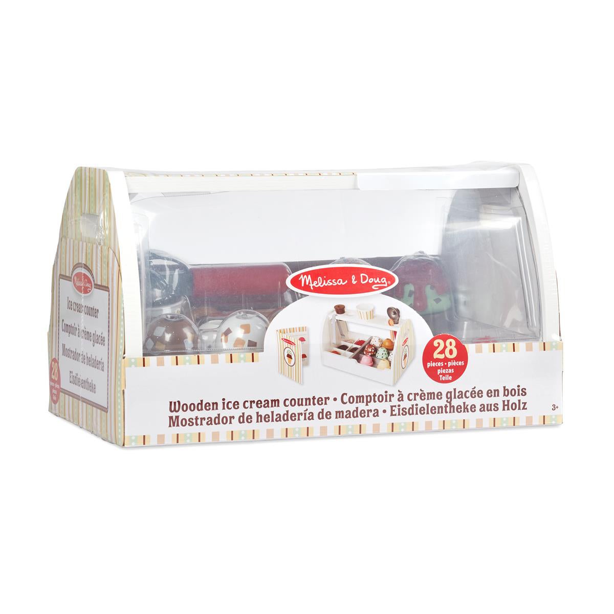 Food Play Wooden Ice Cream Counter