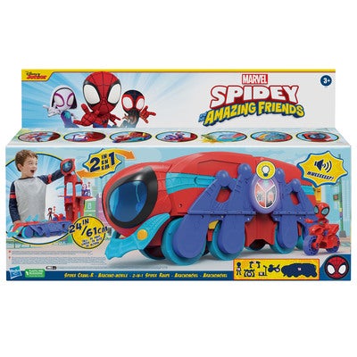 Lelu Spidey And His Amazing Friends 4" Playset Spider Crawl-R